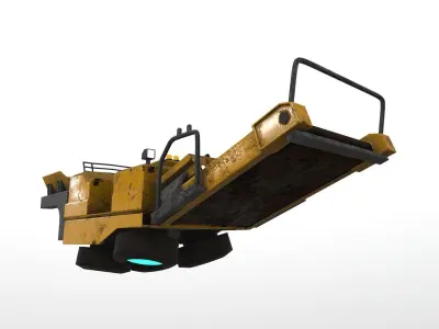 Cyberpunk Work Machines 03 Low-poly 3D model
