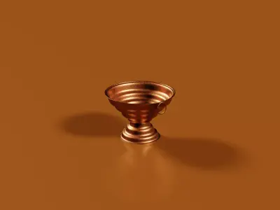 The Antique Copper Barbeque 3D model