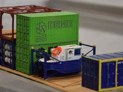 Air Compressor Container 3D print model