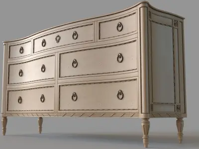 Haley Dresser 3D model