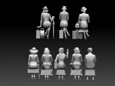 PASSENGERS 3D print model 2