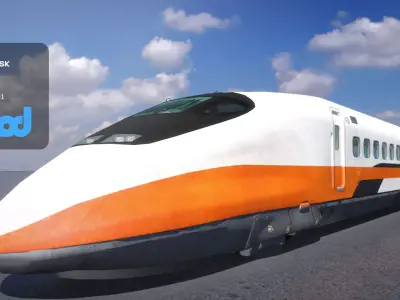 TW Train Locomotive 002 3D model