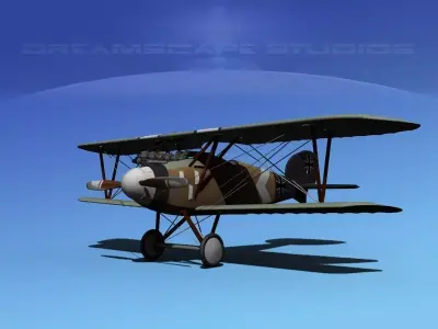 Albatross DIII Fighter 3D model from CGTrader