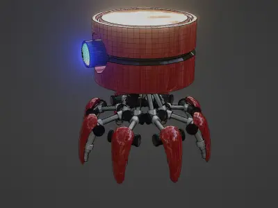 Denis elka46464646gmail comRobot crab 3d model Free low-poly 3D model