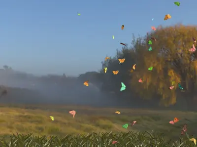BUTTERFLIES ANIMATION Low-poly 3D model purchase