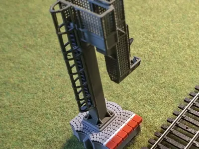 Deutsche Bahn Single Signal Bridge Mod2 1-87 FDM color 3D print model