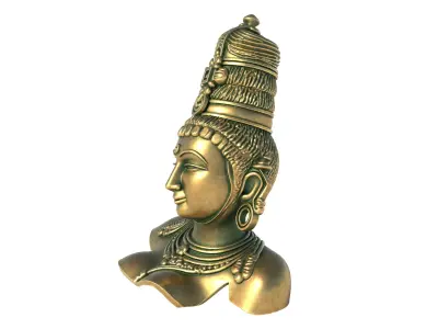 parvati bust Low-poly 3D model
