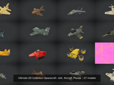 Ultimate 3D Collection Spacecraft Jets Aircraft Planes 