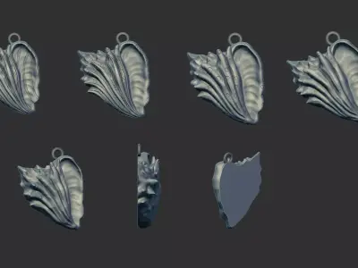 COUNCH pendant 3d model for 3dprint 3D print model