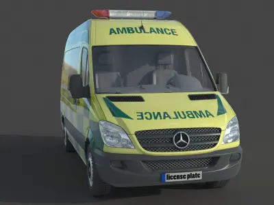 Mercedes Benz Sprinter Ambulance 3D model purchase