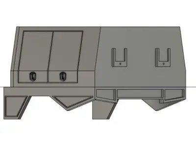 WPL C44KM 1 16 SCALE CAMPER CABIN  BED 3D print model