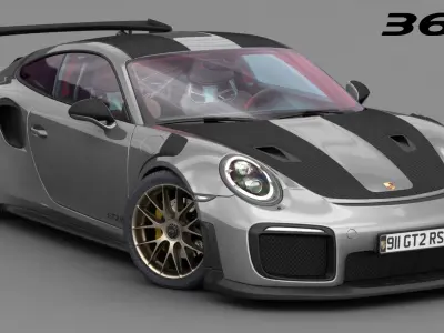 Porsche 911 GT2 RS 2018 3D model