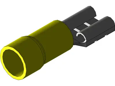 Wire Terminal Connector Collection Low-poly 3D model