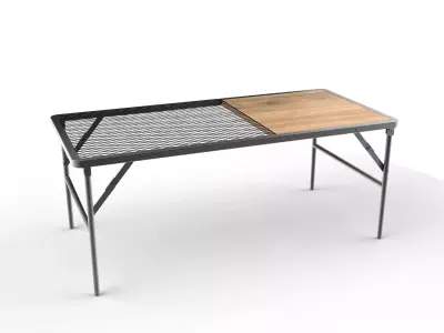 Industrial Folding Mini Coffee Table  3D model