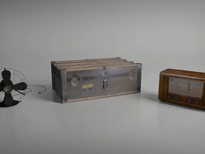 Old Radio 3D model