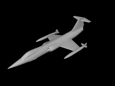 F-104 SCALE 1-72 PRINTABLE STL FILES 3D print model