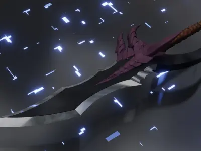 Knight Slayer And Kasakas Fang Low-poly 3D model