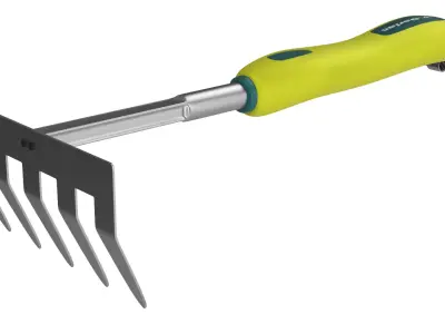 Garden Tool Hand Rake 3D model purchase