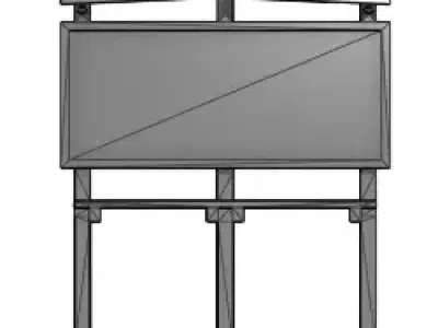 HO scale billboards 8-12ft 3D print model