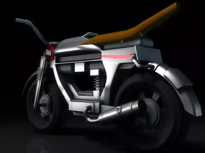Sci Fi MotorBike 3D model