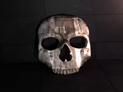 GHOST SIMON RILEY MW2 MASK 3D model