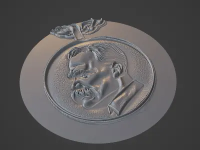 Nietzsche Medallion 3D print model purchase