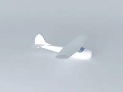 Cessna 195 Free 3D model