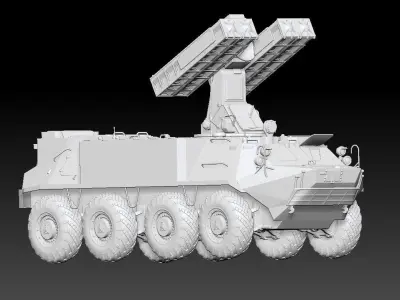 Russia 9K35M3-K SA-13 Gopher 3D model