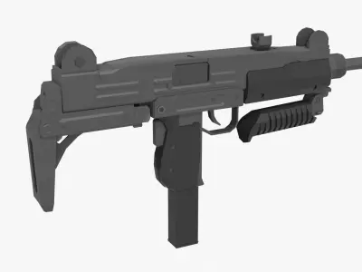 IMI uzi Low-poly Low-poly 3D model