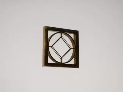 Bronze Wall Decoration 02 Free low-poly 3D model