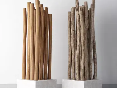 Decor Dry branches part three 3D model