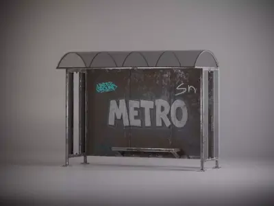 Realistic Urban Infrastructure Pack 3D model