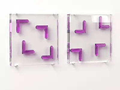 Wall Glass Blocks - Decorative Frame - Arrows - Part 6 3D model