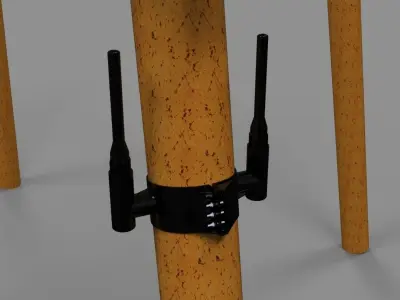 Boat landing platform Free 3D model