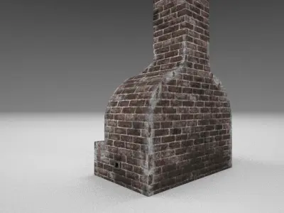 Medieval Forging Furnace Low-poly 3D model