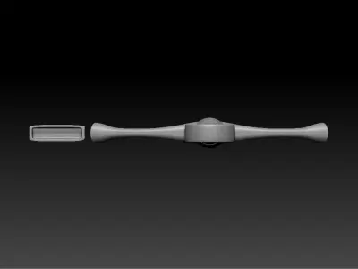 High-poly model sword sheath 3D model