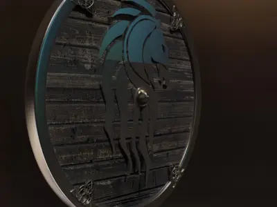  Medieval shield 3D model purchase