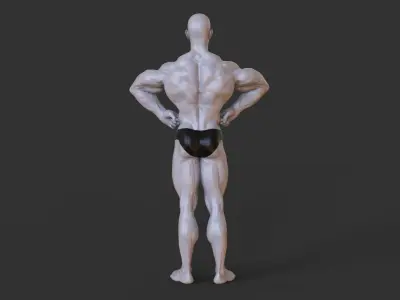 Bodybuilder Pose 3D print model order