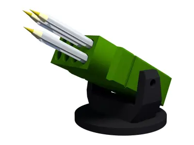 Military Missile Launcher Pen Pencil Holder Organizer 3D print model