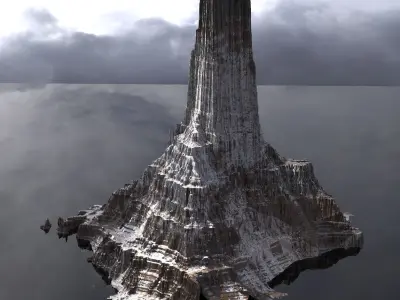 Emperors Mountain Deep Winter 3D model