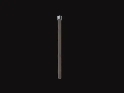 Medieval Axe Low-poly 3D model 15