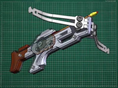 Tactical micro crossbow 3D model