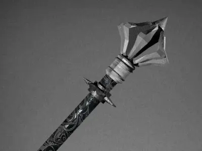 Ancient weapon pernach 3D model