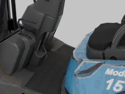 Forklift High poly kamatsa 3D model