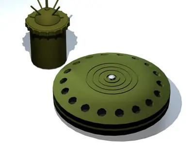 Land mines 3D model
