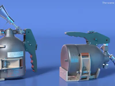 Skylab Fire Extinguisher 3D model