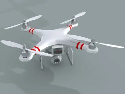 Phantom Quad Copter 3d Model 3D model