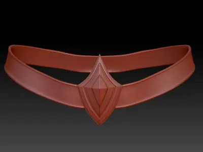 High-poly model Belt 3D model purchase