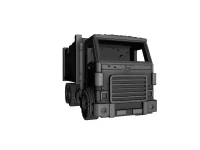 Decorative Van Truck Tail Model 3D print model