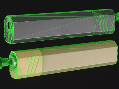 SilencerCo Osprey45 2 Suppressor - Game Asset Low-poly 3D model